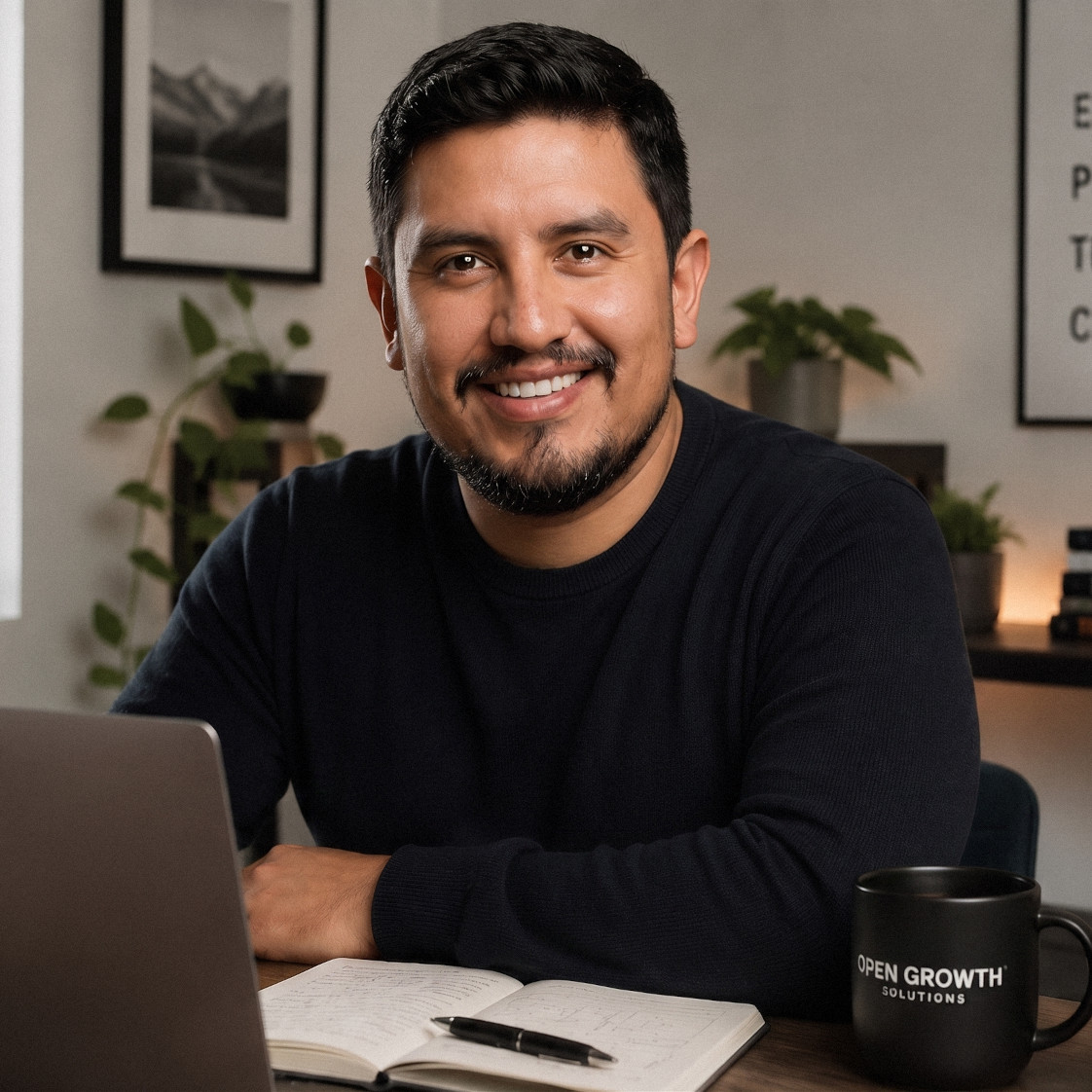 Espacio de trabajo de Jaime Páez con analítica de crecimiento